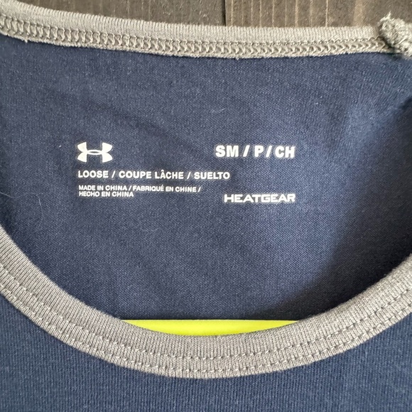 Under Armour Men's Navy and Gray Tank Top - Picture 3 of 3